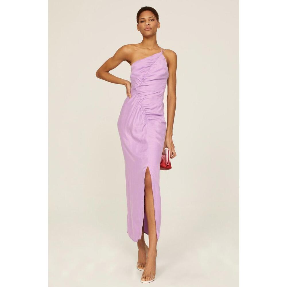 Suboo Andy Purple Slip Dress Size XS with Fabric Pull